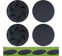 Jardines En La Marcha - Piedras Para La Atalera Del Jardín, Piedras De Distancia Con La Escupir De Tierra | Jardín De Piedras De La Marcha Decorativas, Resina Sintética Del Panel De 4 Juegos De