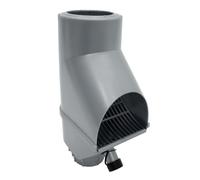 Jardinion Filtro de Agua de Lluvia, Separador de Hojas de Bajante Plata 30,5 x 12 x 17,5 cm Colector de Agua de Lluvia para Bajante DN75, DN85, DN100