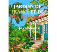 Jardins de France et de La Réunion · Coloriage Facile pour Seniors: 40 Grands Dessins à Colorier · Roses, Hortensias, Lavande, Jardins à la Française ... de France · Coloriage Facile Senior)