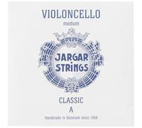 Jargar Classic A acero inoxidable - Juego de 4 cuerdas - Cuerda de cello - Medio - Calibres de cuerdas/Tensión 0,75mm/17,9kp/39.4lbs