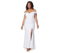 Jarlo London Bella Bardot Maxi Dress, Ivory, 44 Women's