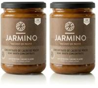 JARMINO Caldo de Huesos Orgánico Concentrado, Bone Broth de Res de Pastoreo y Alimentación a Pasto, Caldo Líquido con Colágeno Tipos 1 2 3, Keto Paleo AIP, 440 g, 44 Porciones (Paquete de 2)