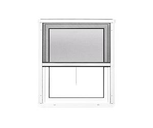 jarolift 2 en 1 Mosquitera Enrollable Volaris para Ventanas, Marco de PVC, Acortable, 100 x 140 cm (Ancho x Alto), Blanco