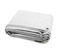 jarolift Lona Cobertora de Protección Polietileno 90 g/m² Impermeable Resistente al Moho y al Desgarro, 2 x 3 m, Blanco