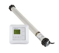 jarolift Motor Electromecánico Universal Uni 60, Motor Tubular para Persianas Enrollables SW60 y Módulo de Reloj con Temporizador Sevenlogic Comfort