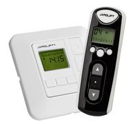 Jarolift TDRRT-01W Sevenlogic Comfort - Módulo de reloj con temporizador para motores de persianas (incluye mando a distancia TDRC 08)