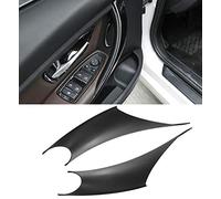 Jaronx 2 fundas para tiradores de puerta compatibles con BMW Serie 3 Serie 4 para conductores y pasajeros (compatible con BMW 320i, 328i, 330i, 335i F30/F31 y 428i, 435i F32/F36) (negro)
