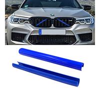 Jaronx Compatible con BMW V Brace Covers, Parrilla Insert Trims V-Brace Wrap Covers Engine Brace Cover Support Grill Stripes para 1 2 3 4 5 6 7 Series, F20 F22 F30 F32 G30 G32 G11 G12 (F30/G30, azul)