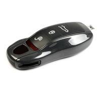 Jaronx Compatible con Funda para Llavero Porsche, Funda para Llave Compatible con Porsche Cayenne Panamera Macan Cayman 911, Funda para Llavero Compatible con Accesorios de Llave Porsche (Gris ágata)