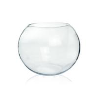 Jarr n de vidrio con burbujas para manualidades y fiestas, 11,4 cm de alto x 15,2 cm de ancho, con forma de pecera, para terrario, centro de mesa.