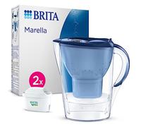 BRITA Jarra filtrante Marella azul 2,4L - 2 filtros MAXTRA PRO para hasta dos meses de agua filtrada - Transforma el agua del grifo en agua de buen sabor para beber y cocinar