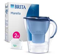 BRITA Jarra filtrante Marella azul 2,4L - 2 filtros MAXTRA PRO para hasta dos meses de agua filtrada - Transforma el agua del grifo en agua de buen sabor para beber y cocinar