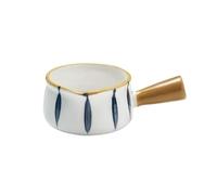 Jarra cerámica for leche con asa, taza for, salsa for condimentar, vinagre, jarabe, cuencos de inmersión, 2 uds., 50ml Para Barista Casero(Brown yellow)