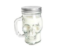 Jarra Cervecera Vaso transparente para agua con tapa calavera Halloween 500