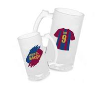 Jarra Cerveza Personalizada Fútbol Barcelona | Regalo Original para Aficionados del Fútbol | Regalo Camisetas Equipos Futbol | Diseño Único y Duradero (Barcelona)