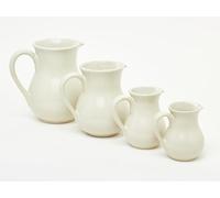 Jarra Clásica Gres de Fabricación Artesanal con Asa de Medio Corazón, Varios Tamaños (0,33 L)