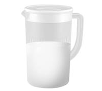 Jarra coladora - Jarra de té de gran capacidad de 2,7 L con tapa, cafetera de té helada, jarra de té grande, jarra de agua para nevera, jarra hermética para jugo, limonada fría y caliente