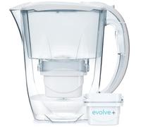 Jarra con filtro de agua Aqua Optima Oria, capacidad de 2,8 litros, con 1 cartucho de filtro de agua Evolve + de 30 días, tecnología de filtración de 5 pasos de flujo rápido para un agua más limpia