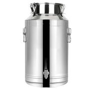 Jarra Con Grifo Bidón De Acero Inoxidable Para Transporte De Leche Con Tapa/grifo/asa Para Transportar o Almacenar Leche JO,capacity-64Liters