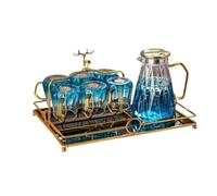 Jarra con Tapa Hervidor de agua fría vidrio taza Jarra para té helado | Juego de tetera de frutas