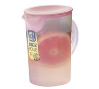 Jarra con tapa, jarra con tapa, jarra de zumo con tapa, jarra de agua para puerta de frigorífico, ahorra espacio para limoncillo, cerveza, té helado