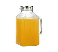 Jarra con tapa para agua,Transparente 3,8 litros con una tan gran capacidad - Jarra dispensadora para bebidas, café, té,muy útil para agua caliente y fría, encimera de