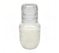 Jarra con vaso - Jarra elegante con diseño de copos de nieve - para agua | para mesita de noche, mesa, cocina, té, leche, , café, bebidas y bebidas