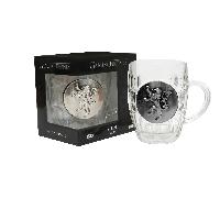 jarra cristal escudo lannister metalico juegos de tronos