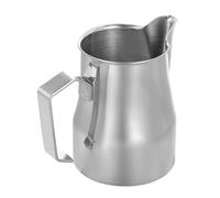 Jarra de acero inoxidable for espumar leche 350 ml, jarra vaporizadora, taza for café expreso, con, herramientas barista for uso doméstico Espuma Cremosa(Silver)