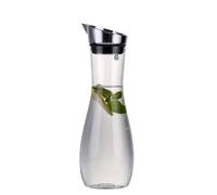 Jarra De Agua Acrílica De 1200ml, Botella De Zumo Transparente, Dispensador De Bebidas Con Tapa Y Pico Para Té Helado, Leche, Cerveza Fría, Limonada, Mimosa, Suministros Para Bares
