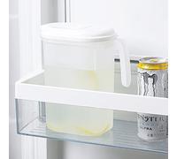 Jarra De Agua Con Tapa, 2.2L Jarra De Plástico Con Asa, Jarra Para Bebidas, Jarra De Té Helado Para Zumo Frío, Jarra De Agua Para Frigorífico, Jarra De Agua Fría Y Caliente Para Jugo, Cerveza