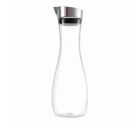 Jarra de agua con tapa, botella de jugo transparente de acrílico de 1,2 l, jarra para bebidas, recipiente transparente para leche con tapa para el hogar, bar y refrigerador.