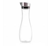 Jarra de agua con tapa, botella de jugo transparente de acrílico de 1,2 l, jarra para bebidas, recipiente transparente para leche con tapa para el hogar, bar y refrigerador.