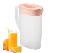 Jarra de agua con tapa - Contenedor de 9,65 pulgadas | Botella de PP: jarra delgada de agua fría de 2500 ml con pico de águila, diseño que ahorra espacio para bebidas en el refrigerador y uso