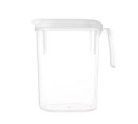 Jarra de agua con tapa | Contenedor de agua de gran capacidad para refrigerador | Accesorios robustos para el hogar para almacenar agua, té, jugo, agua caliente de viaje