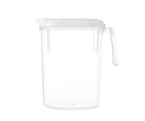 Jarra de agua con tapa | Contenedor de agua de gran capacidad para refrigerador | Accesorios robustos para el hogar para almacenar agua, té, jugo, agua caliente de viaje