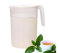 Jarra de agua con tapa - Jarra de té de 2 litros con tapa - Recipiente de agua con mango antideslizante visible, dispensador de resistente a altas temperaturas para té, bebidas