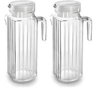 JARRA DE AGUA CRISTAL 1000 ML (Paquete de 2)