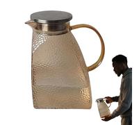 Jarra de agua de | con aspecto martillado | Jarra grande de 1500 ml para frigorífico, bebidas frías, bebidas calientes, zumo de leche en casa