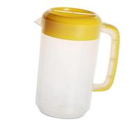 Jarra de agua de plástico con tapa, jarra fácil de limpiar para té, restaurante, zumo