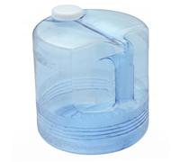 Jarra de agua destilada, jarra de agua destilada, recipiente de almacenamiento de gran capacidad con asa, de plástico transparente para destiladores de encimera, azul