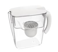 Jarra de agua filtrada número 1 claramente filtrada/modelo actualizado/objetivo 365+ contaminantes por ejemplo, cloruro de fluoruro PFAS microplástico plomo arsénico BPA/BPS (caldera incluye 1 filtro)