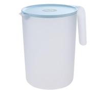 Jarra de Agua Fría de Plástico Azul 2000ml con Tapa y Asa | Boquilla Ancha para Limpieza Fácil, Tapa a Presión Desmontable, Servir Limonada y Bebidas Heladas
