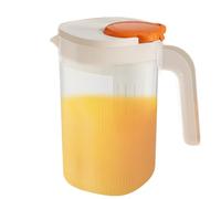 Jarra de agua fría, jarra de agua fría, jarra de agua fría de gran capacidad, 2200 ml, con asa, recipiente para té frío, filtro integrado para zumo de limonada, 7,87 x 4,53 pulgadas