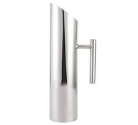 Jarra de agua, jarra de agua aerodinámica de acero inoxidable de gran capacidad de 2 l, mango ergonómico, jarra para beber en frío, herramienta de servicio para el hogar y el hotel