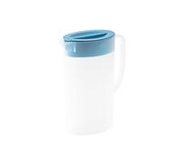 Jarra de agua Jarra de jugo de 1,5 l for fiestas, tetera grande for limonada con tapa, recipiente for bebidas frías o calientes, jarra for leche y jugo Olla de vidrio(Blue)