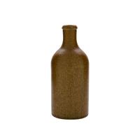 Jarra de barro de 500 ml, gres, marrón cristal, boca: corcho