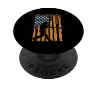 Jarra de béisbol con Bandera Americana de Helado PopSockets PopGrip Adhesivo