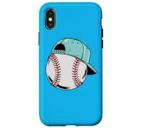 Jarra de béisbol con receptor de gorra Carcasa para iPhone X/XS