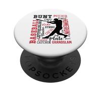 Jarra de béisbol Homerun PopSockets PopGrip Adhesivo
